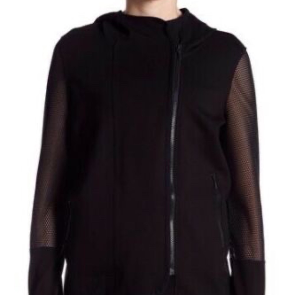 Elie Tahari sport black jacket with mesh - Size Medium - Picture 3 of 8